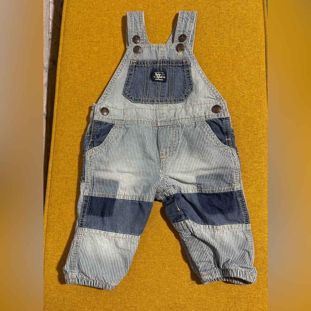 Baby B’Gosh Striped Overalls, Size 0-3 months